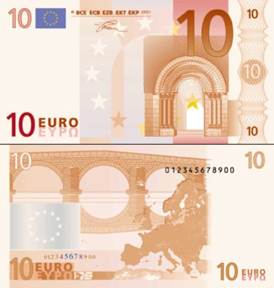 Tờ mệnh giá 10 euro