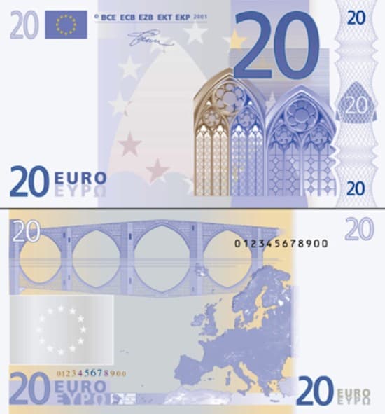 Tờ mệnh giá 20 euro
