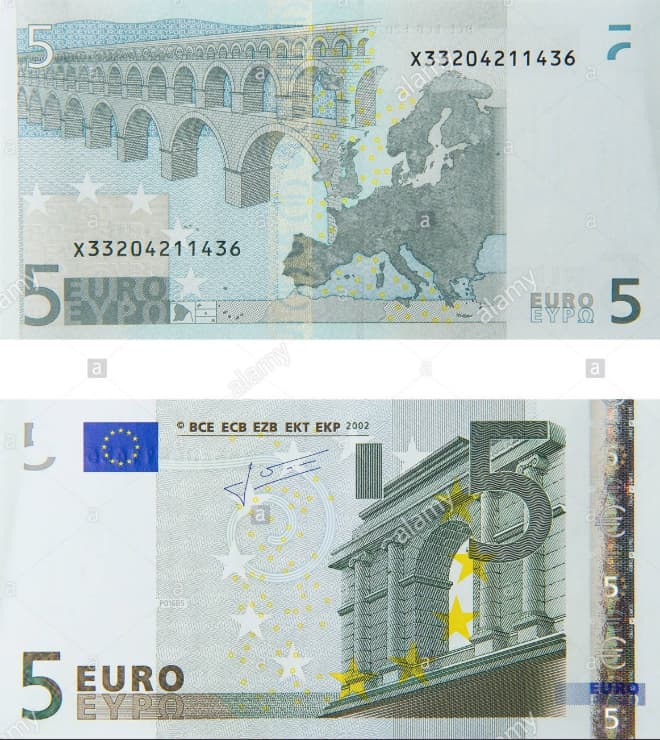 Tờ mệnh giá 5 euro