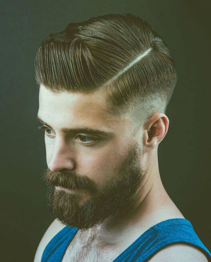 Mái tóc Crew Side Part