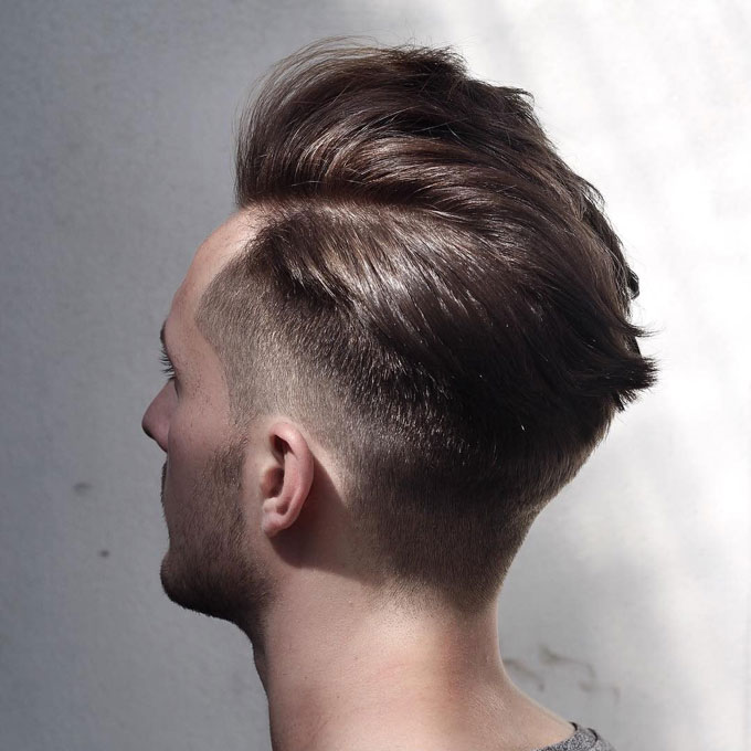 Mái tóc High Volume Side Part + High Fade