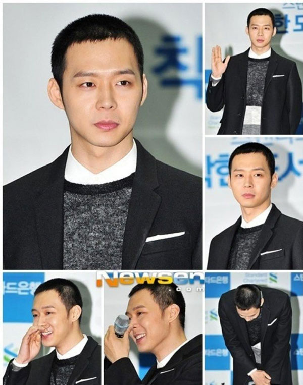 Kiểu tóc đầu đinh nam tính của Yoochun