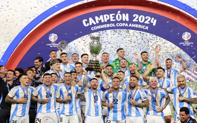 Argentina vô địch Copa America nhiều nhất