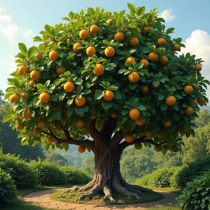 Cây sung trĩu quả tượng trưng cho sự sung túc dồi dào