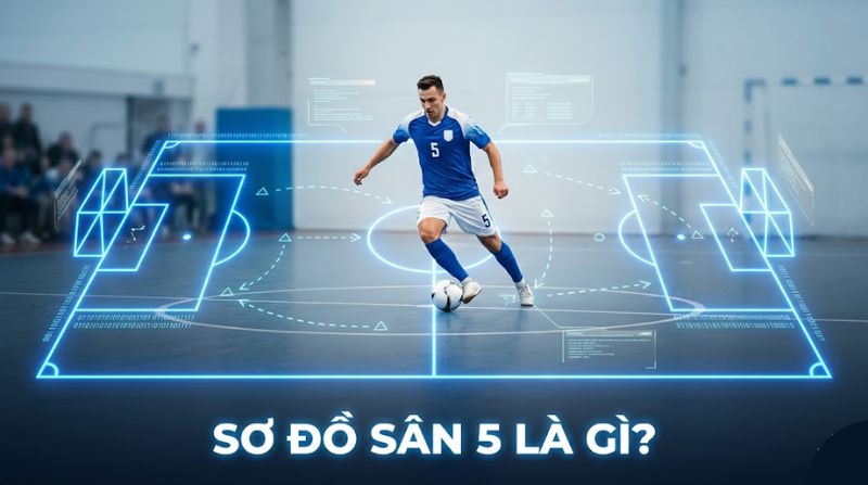 Sơ đồ sân 5 là gì? Đội hình chiến thuật bóng đá futsal sân 5