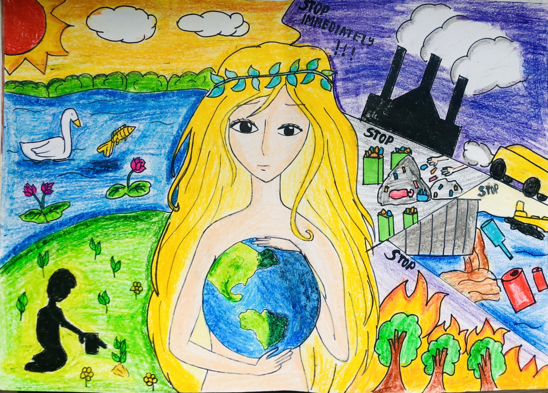 Phát động thi vẽ tranh Vì môi trường tương lai  shareonoverblogcom
